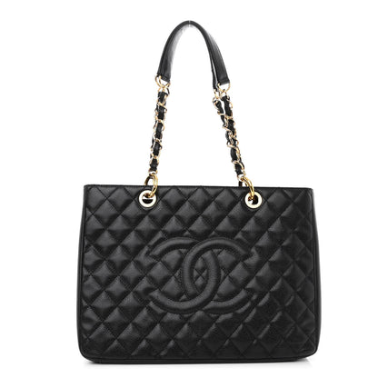 Chanel Caviar Quilted Grand Shopping Tote GST Black 1 of 10