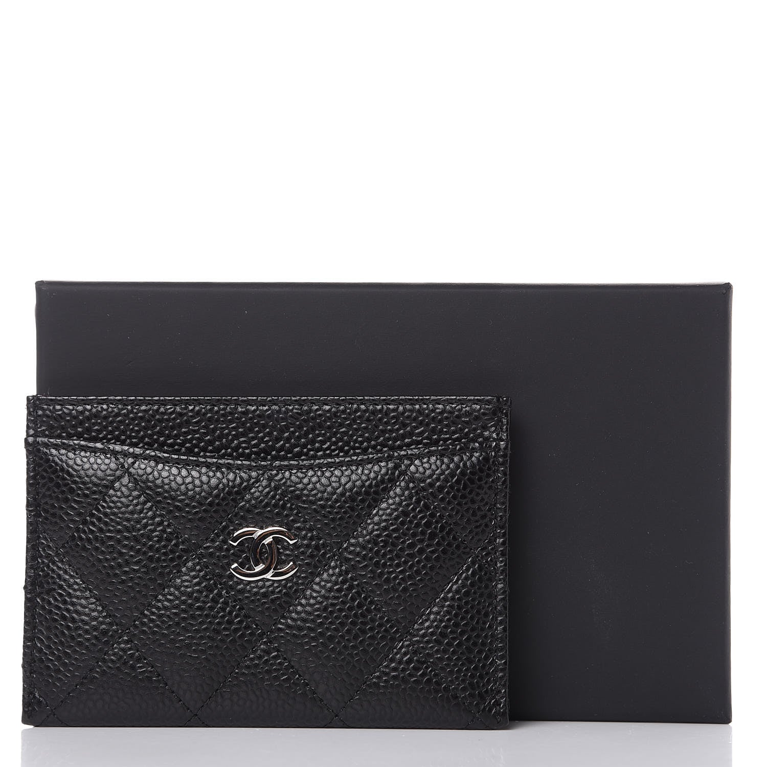 Chanel Caviar Quilted Card Holder Black 9 of 9