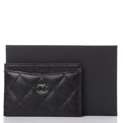 Chanel Caviar Quilted Card Holder Black 9 of 9