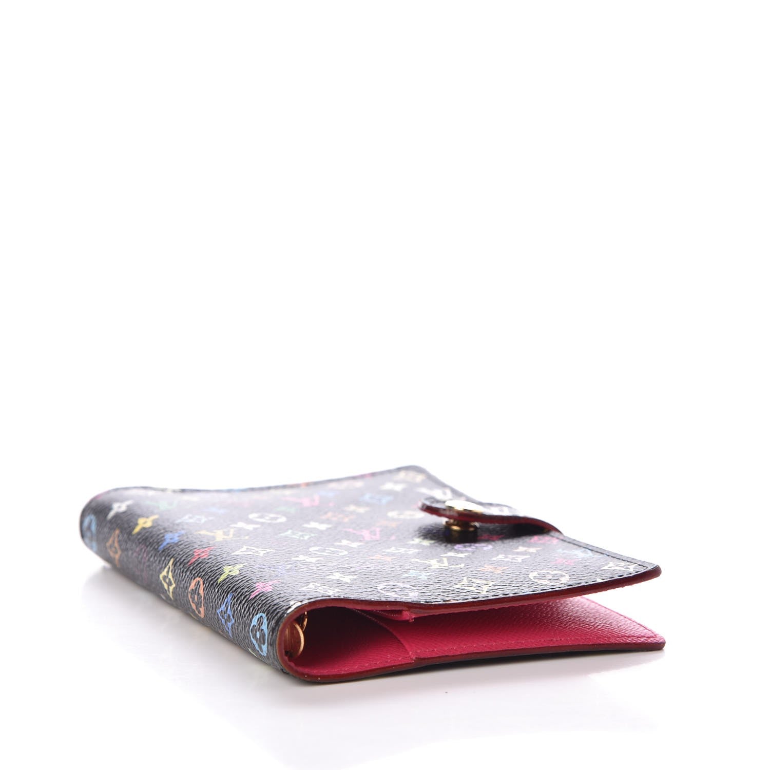 Louis Vuitton Monogram Multicolor Small Ring Agenda Cover Black Grenade 4 of 8