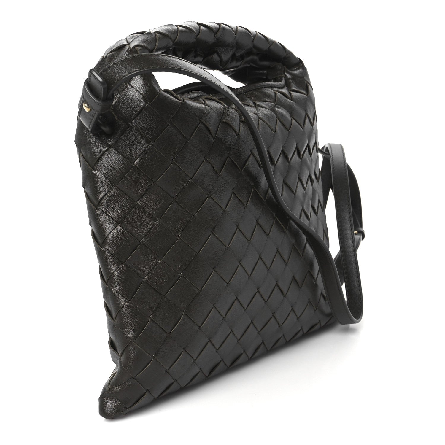 Bottega Veneta Calfskin Intrecciato Mini Hop Kaki 3 of 11