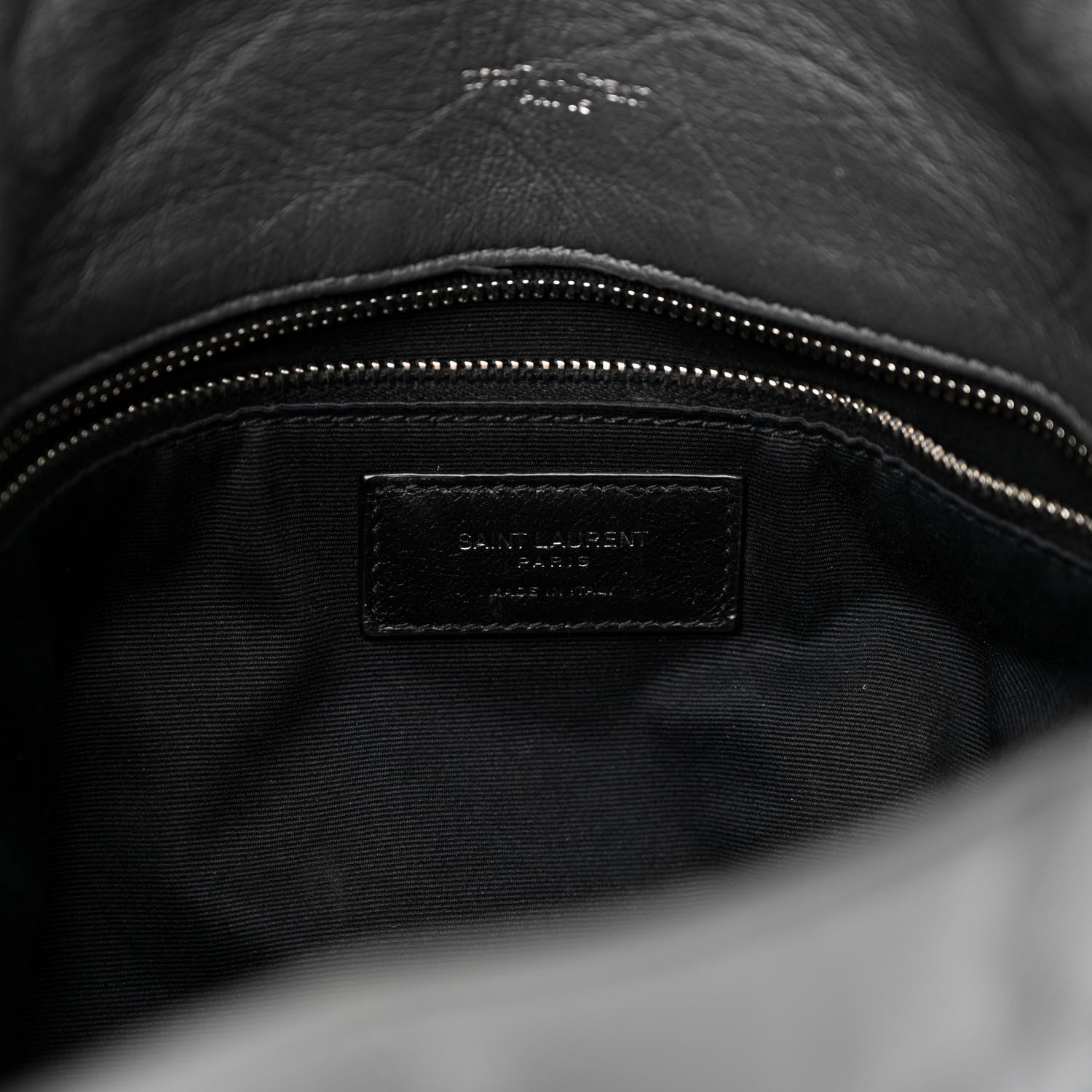 Saint Laurent Calfskin Quilted Medium Loulou Puffer Monogram Chain Satchel Storm 6 of 12