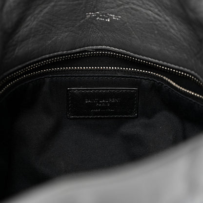 Saint Laurent Calfskin Quilted Medium Loulou Puffer Monogram Chain Satchel Storm 6 of 12