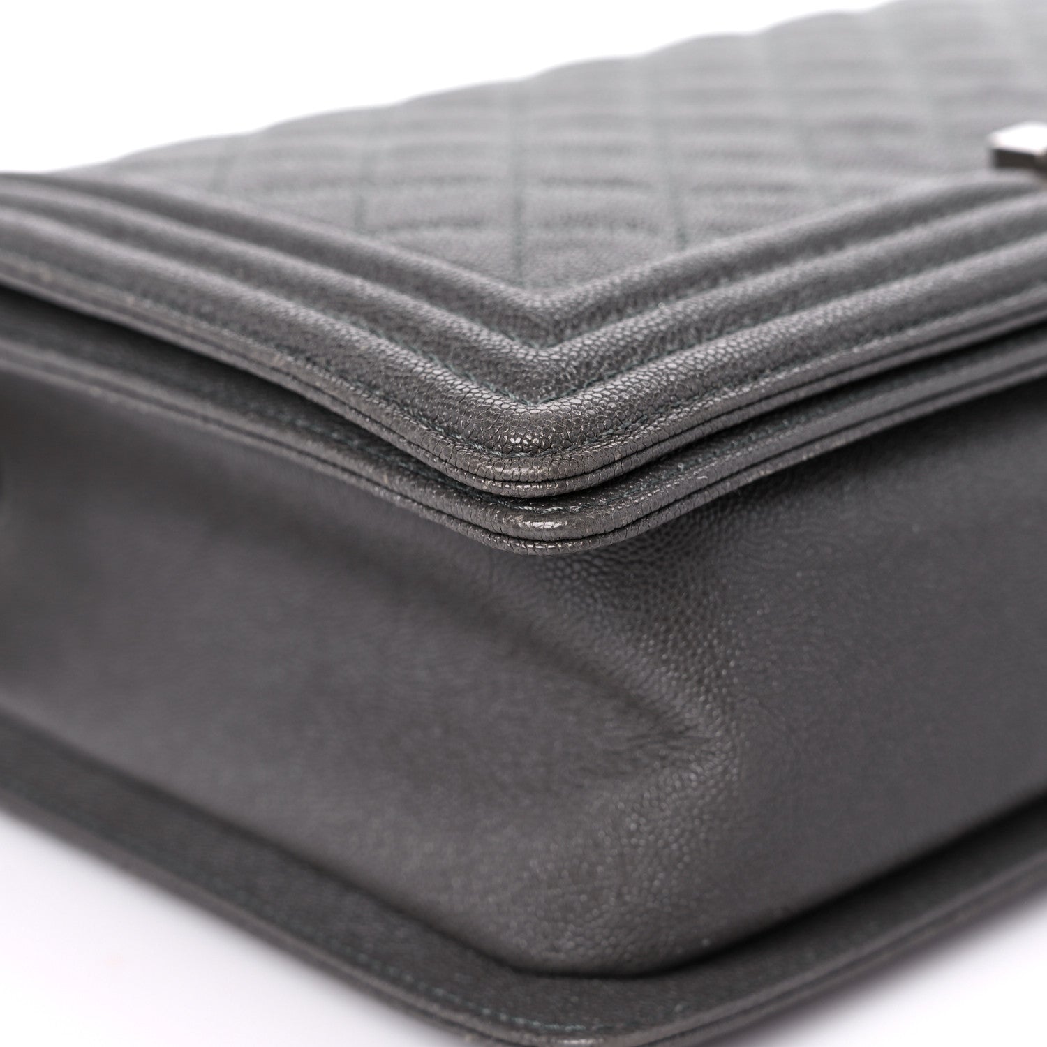 Chanel Caviar Quilted New Medium Boy Flap Grey 8 of 15