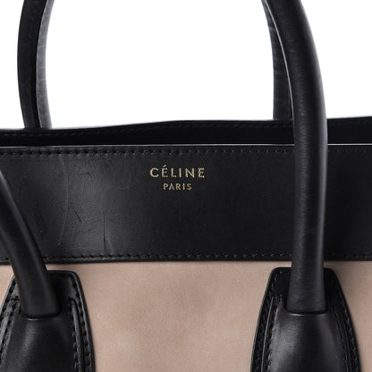 Celine Nubuck Smooth Calfskin Mini Tri-Color Luggage Olive 7 of 23