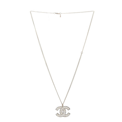 Chanel Pearl CC Pendant Necklace Gold 3 of 6