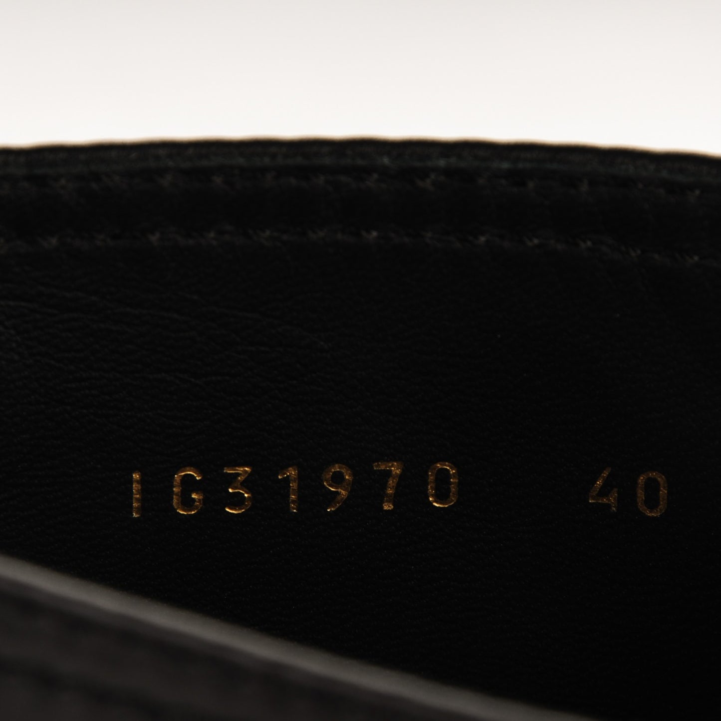 Calfskin Lace Up CC Boots 40 Black