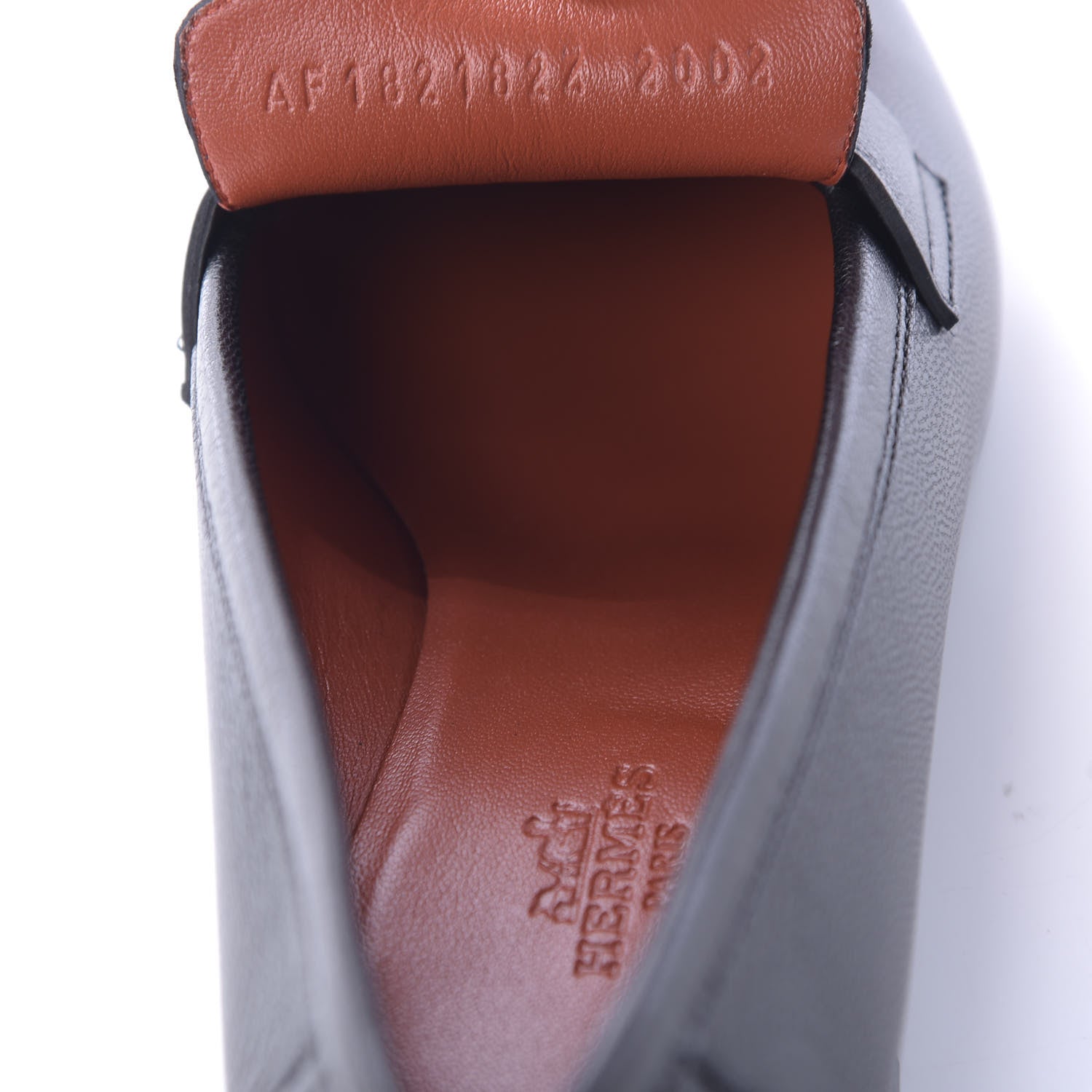 Hermes Goatskin Paris Loafers 38.5 Black 9 of 11