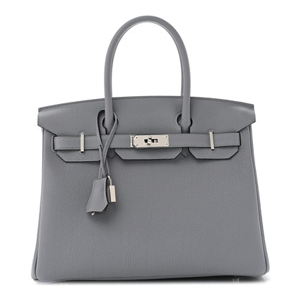 Hermes Togo BIRKIN 30 Gris Pantin 1 of 10