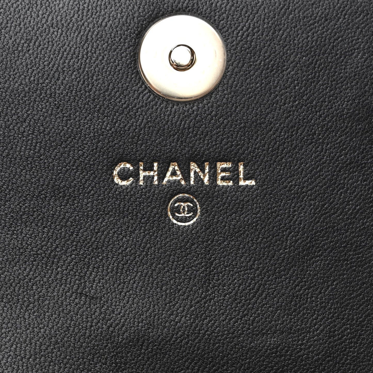 Lambskin Quilted Pearl Phone Holder With Chain Black