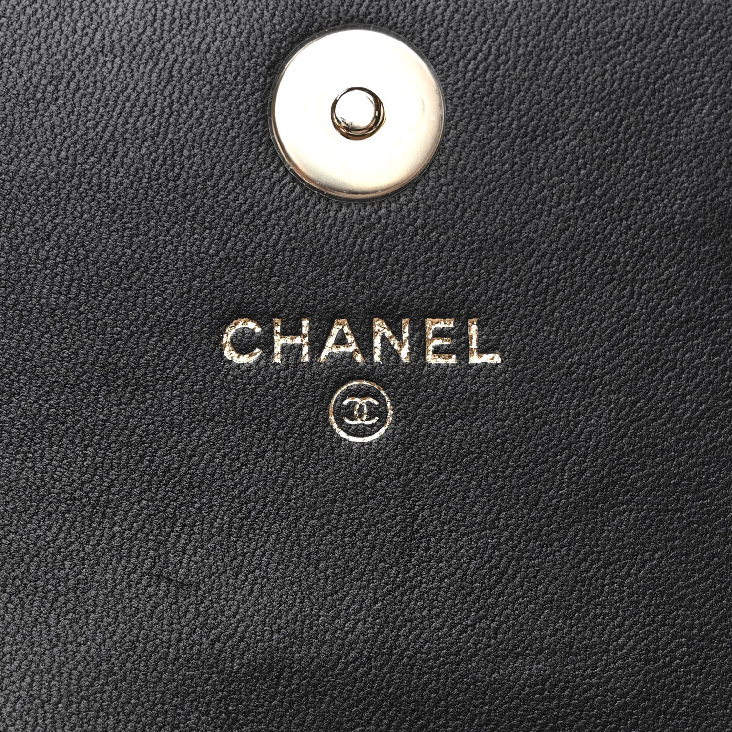 Chanel Lambskin Quilted Pearl Phone Holder With Chain Black 6 of 11