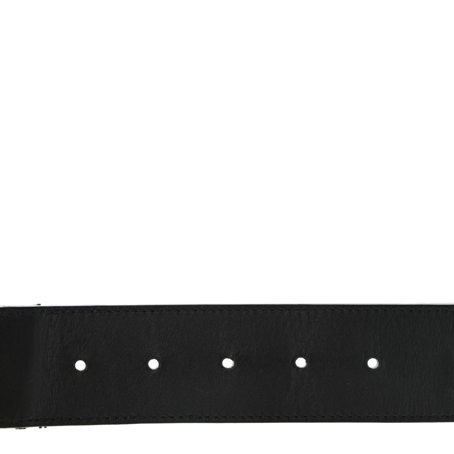 Gucci Nylon Calfskin Double G Web 40mm Belt 85 34 Green Red Black 3 of 6