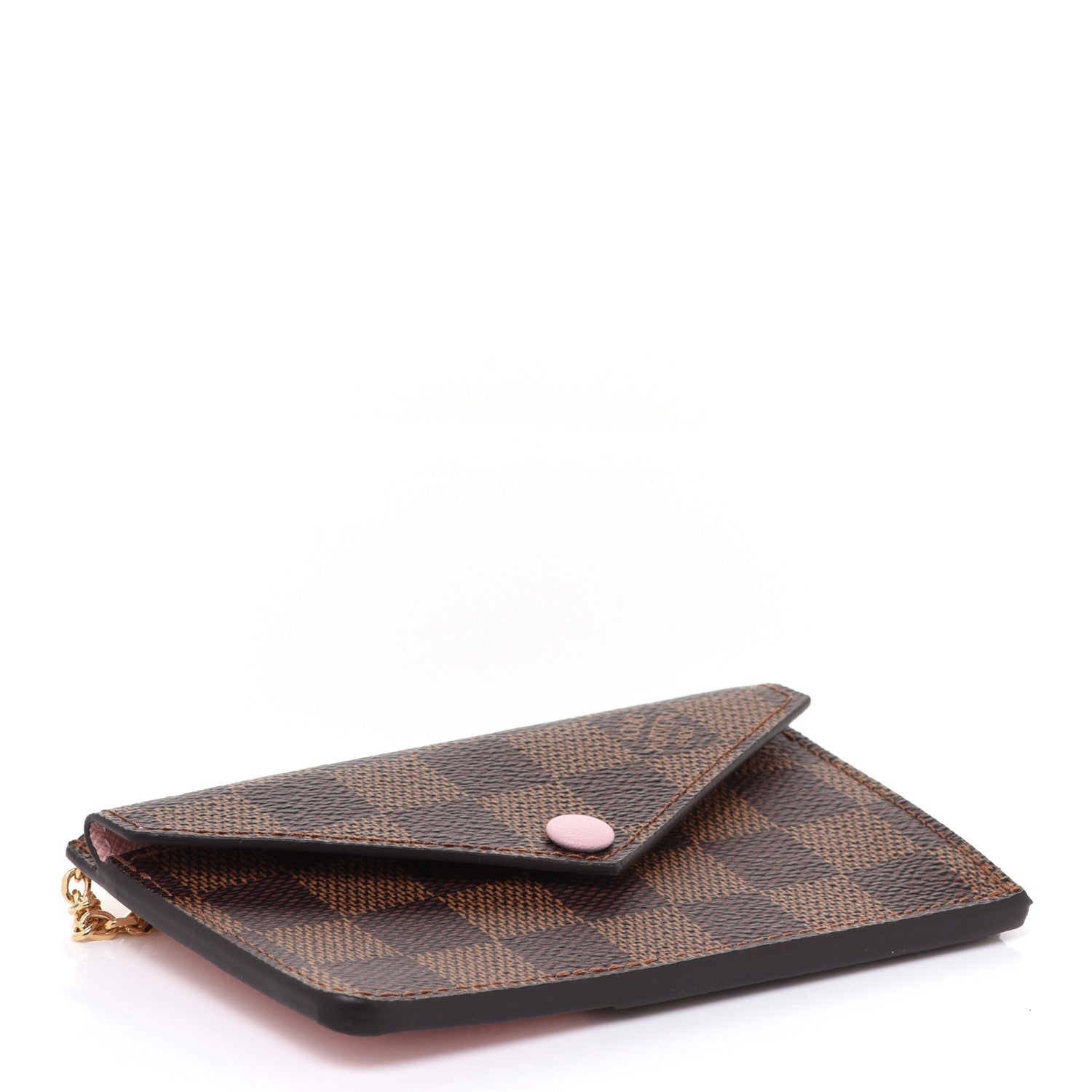 Louis Vuitton Damier Ebene Recto Verso Card Holder Rose Ballerine 4 of 8