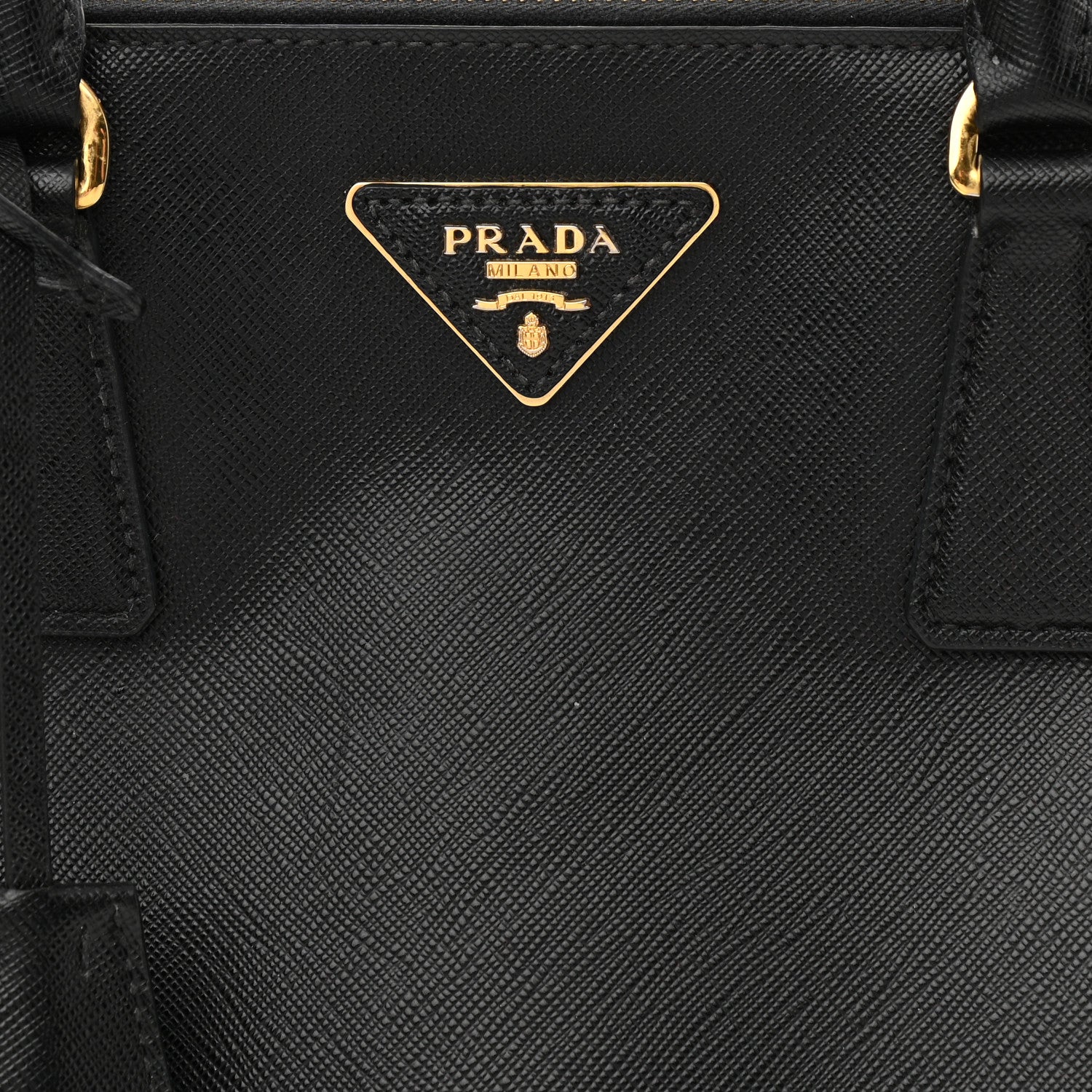 Prada Saffiano Small Galleria Double Zip Tote Black 8 of 12