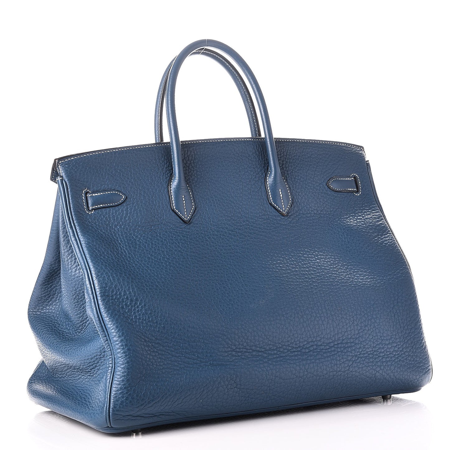 Taurillon Clemence Birkin 40 Bleu Thalassa