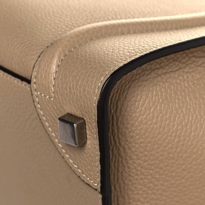 Celine Drummed Calfskin Micro Luggage Dune 8 of 14