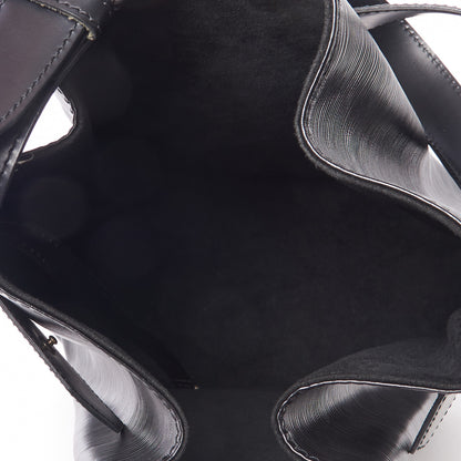 Louis Vuitton Epi Sac D'Epaule GM Black 5 of 9