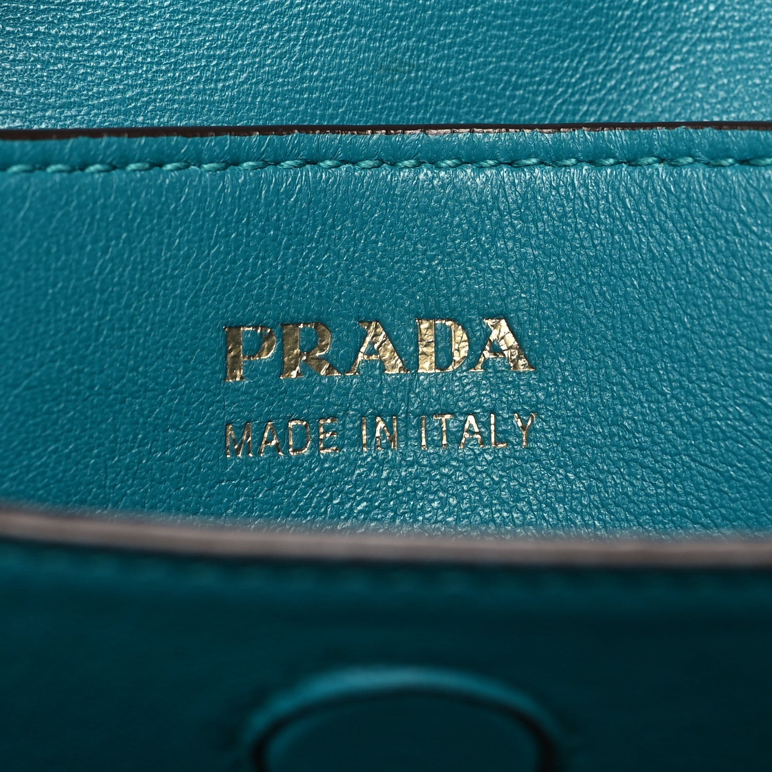 Prada Saffiano Cuir Medium Double Bag Cannella Turchese 8 of 13