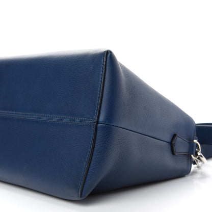 Fendi Vitello Dolce Marmol Large By The Way Boston Bag Blue 9 of 10