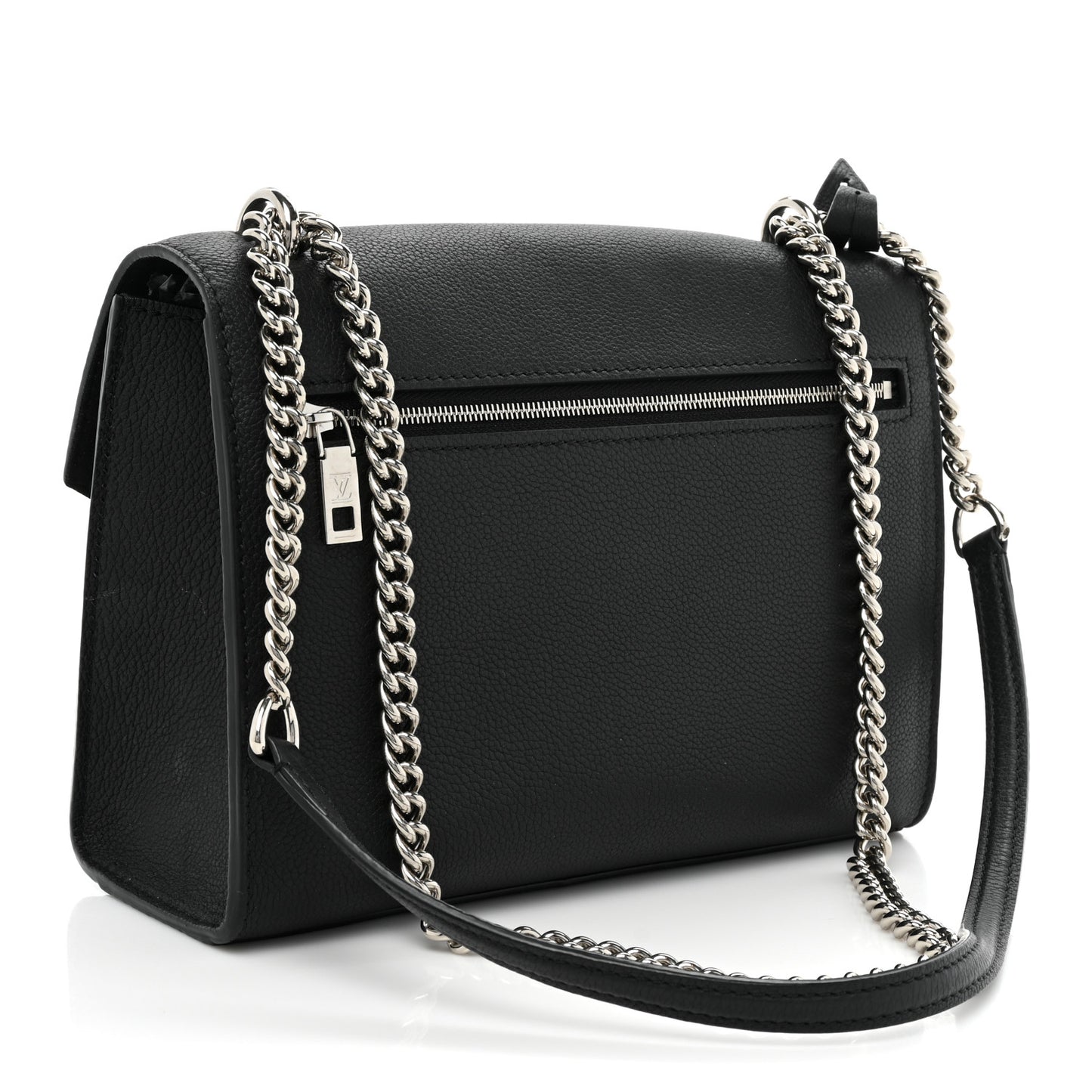Soft Calfskin My Lockme Chain Bag BB Black