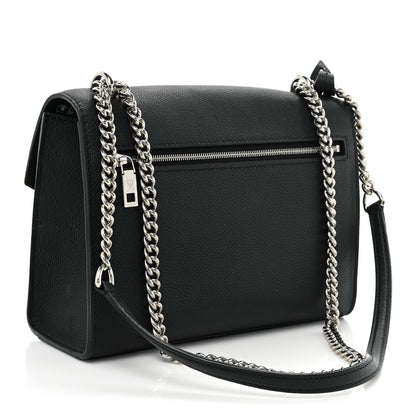 Louis Vuitton Soft Calfskin My Lockme Chain Bag BB Black 3 of 9