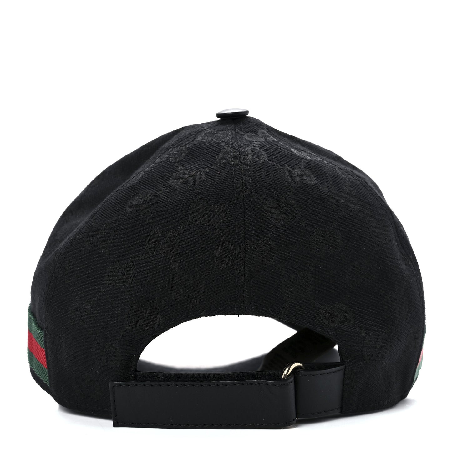 Monogram Web Baseball Hat M Black