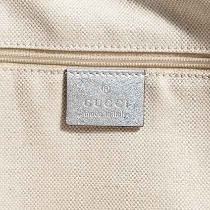 Gucci Metallic Python Large Sukey Tote Silver 6 of 9