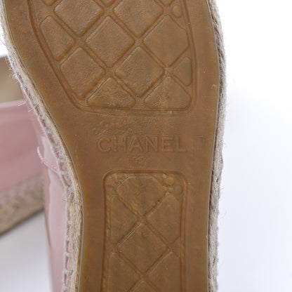 Chanel Patent CC Espadrilles 37 Pink 7 of 11