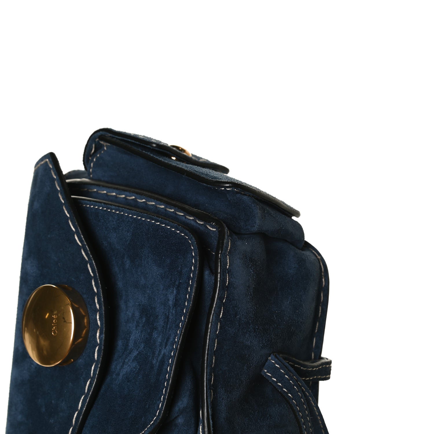 Chloe Calfskin Suede Small Jodie Camera Bag Navy 11 of 13
