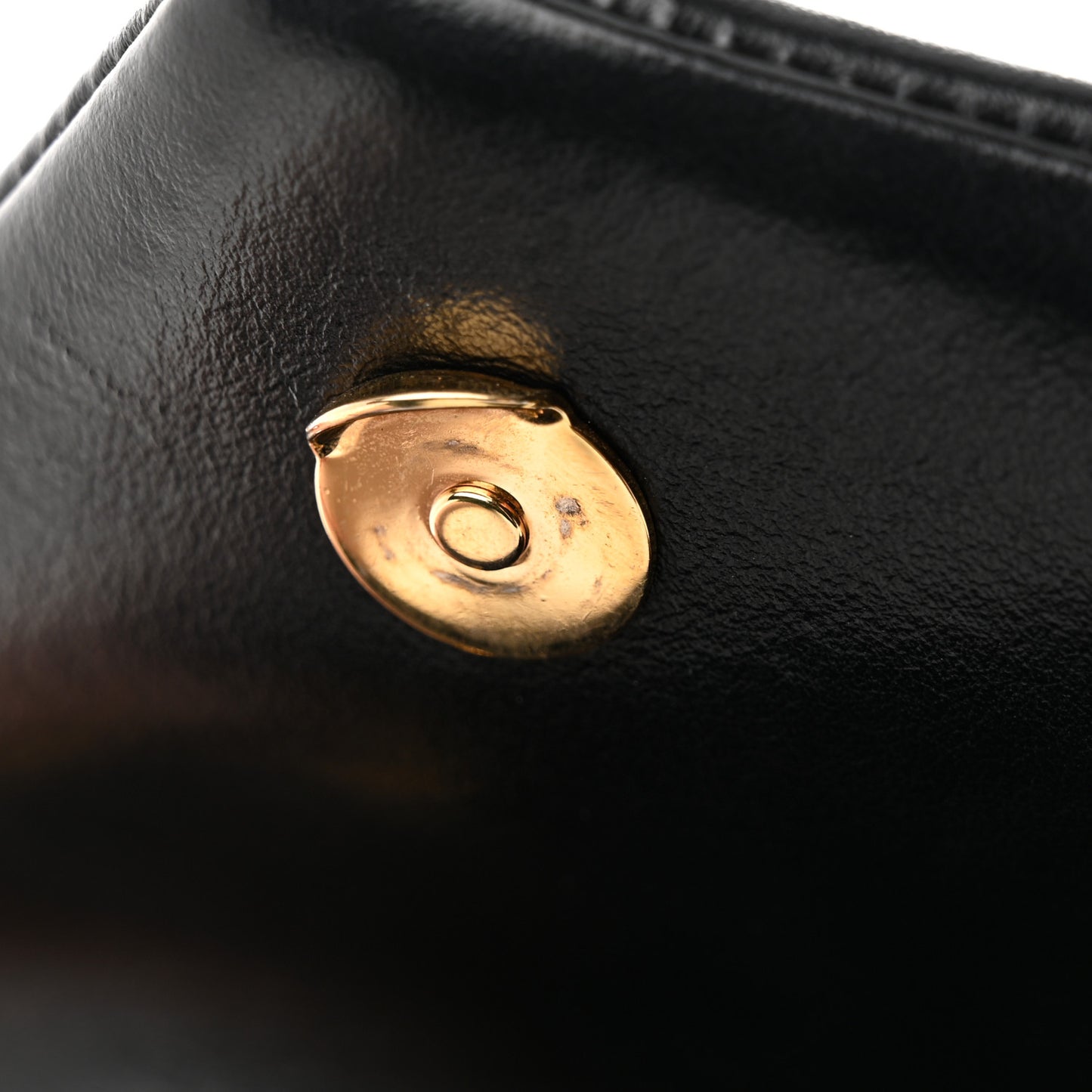Calfskin Y Quilted Monogram Small Loulou Chain Satchel Black