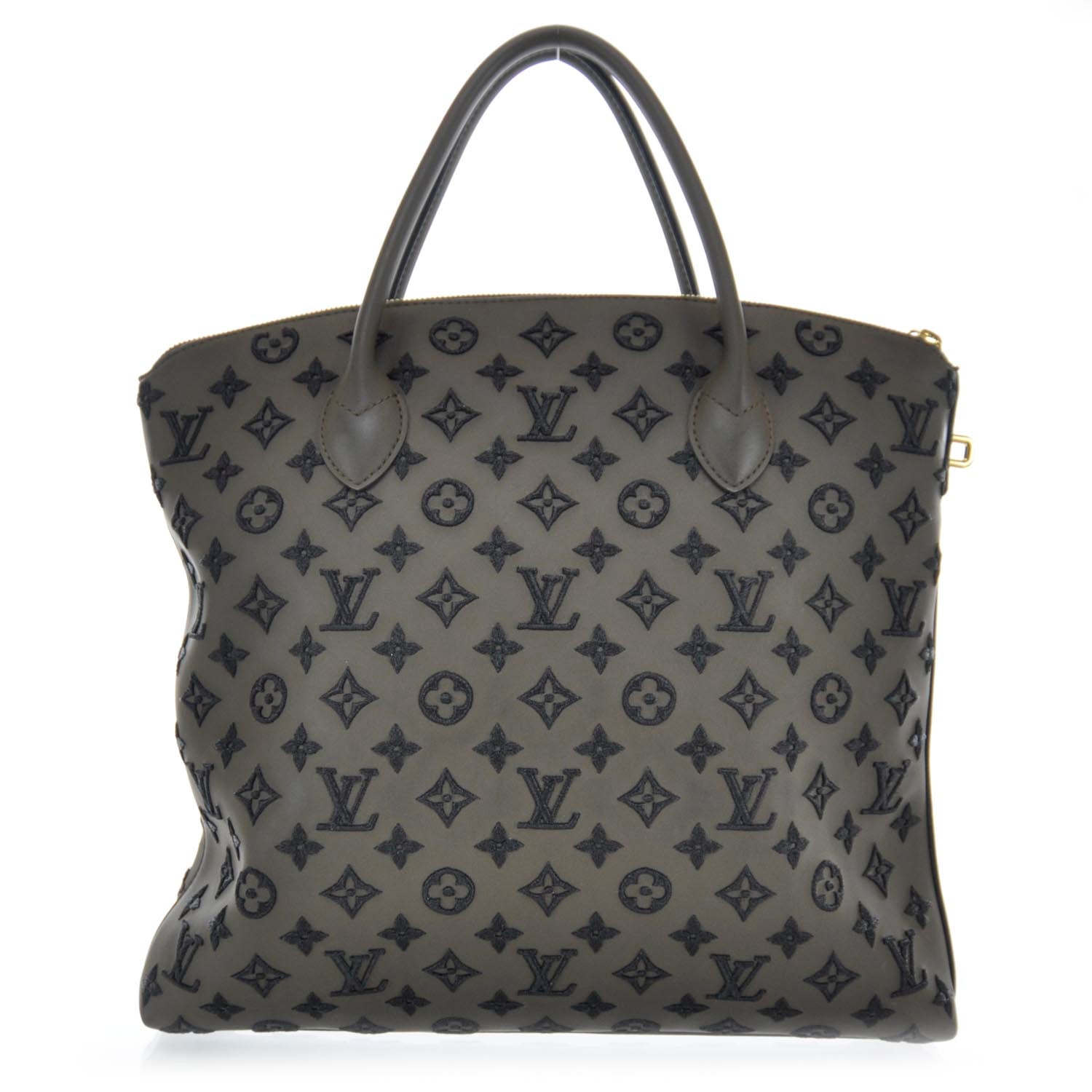 Louis Vuitton Monogram Addiction Vertical Lockit MM Brown 1 of 7