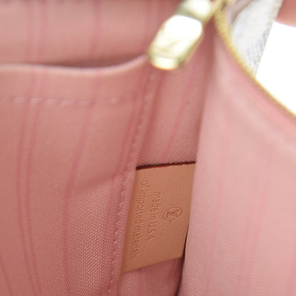 Louis Vuitton Damier Azur Neverfull MM GM Pochette Rose Ballerine 7 of 10