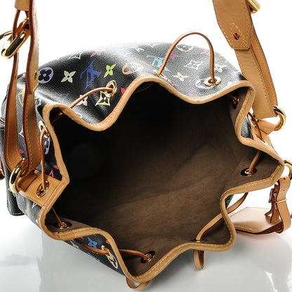Louis Vuitton Monogram Multicolor Petit Noe Black 5 of 7