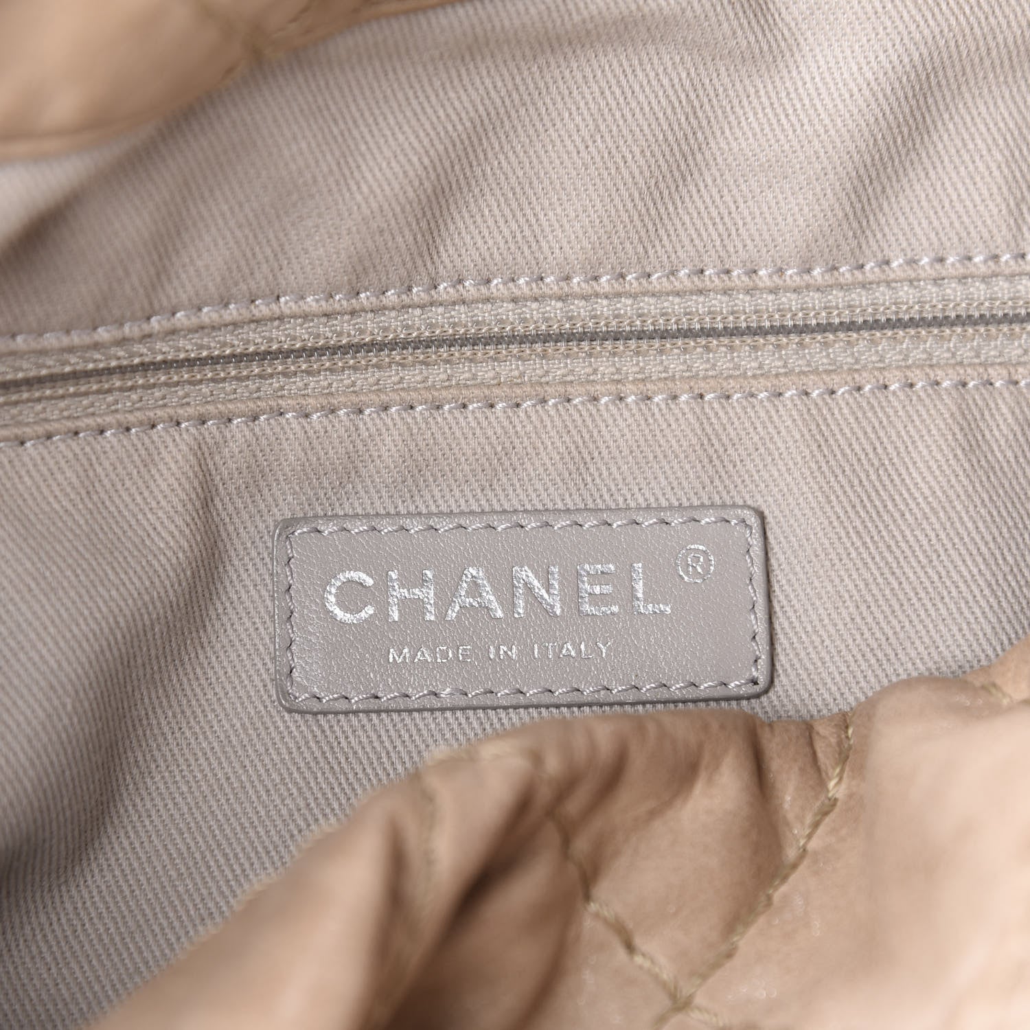 Chanel Iridescent Calfskin Large Sea Hit North South Tote Beige 11 of 13