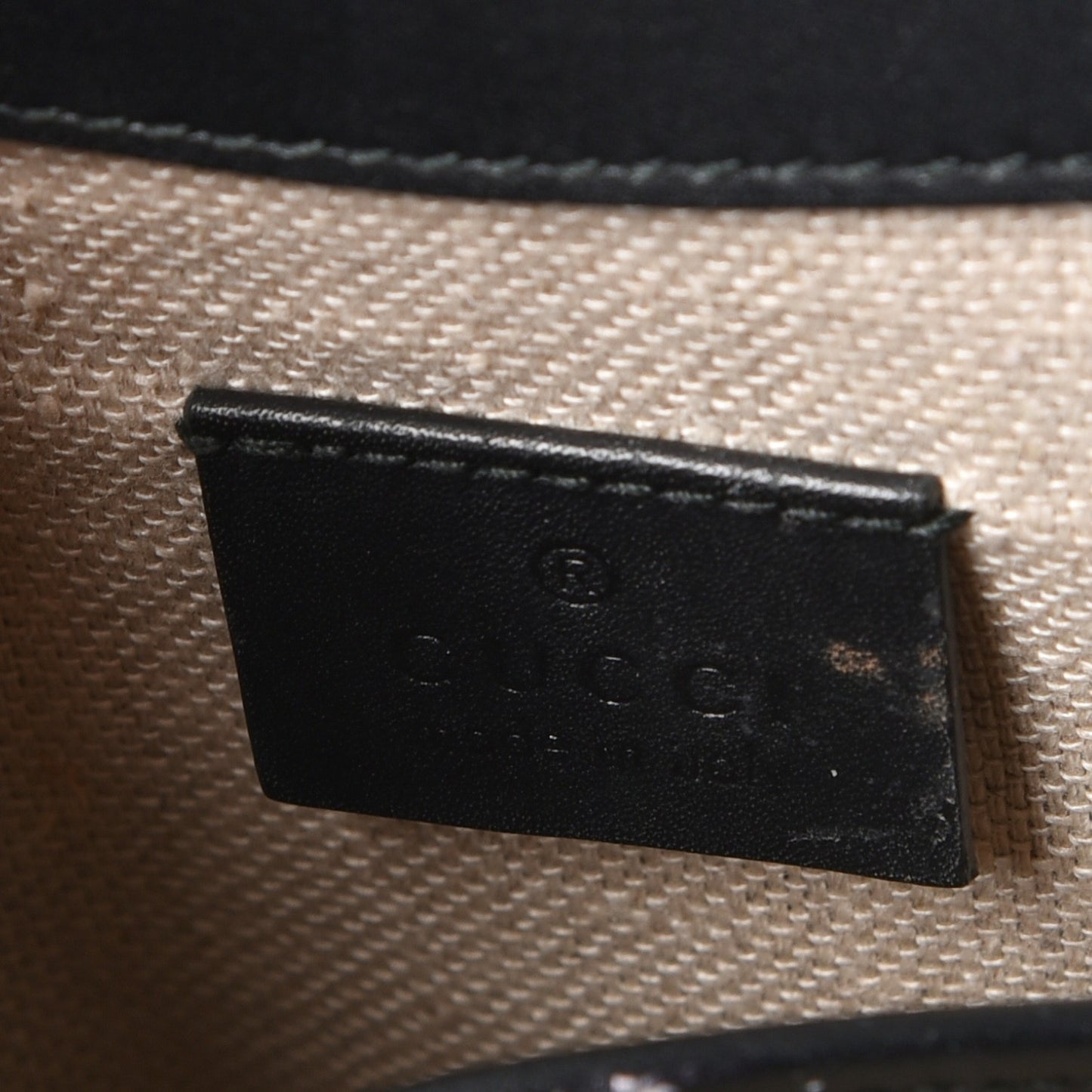 Monogram Small Lady Web Shoulder Bag Beige Black