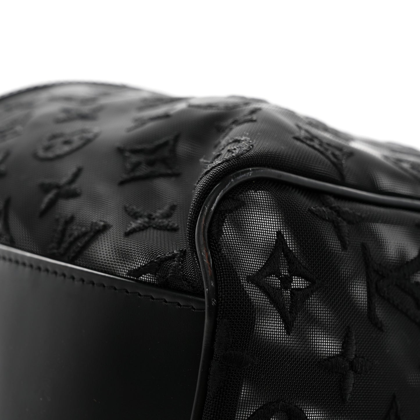 Monogram See Through Keepall Bandouliere 50 Black