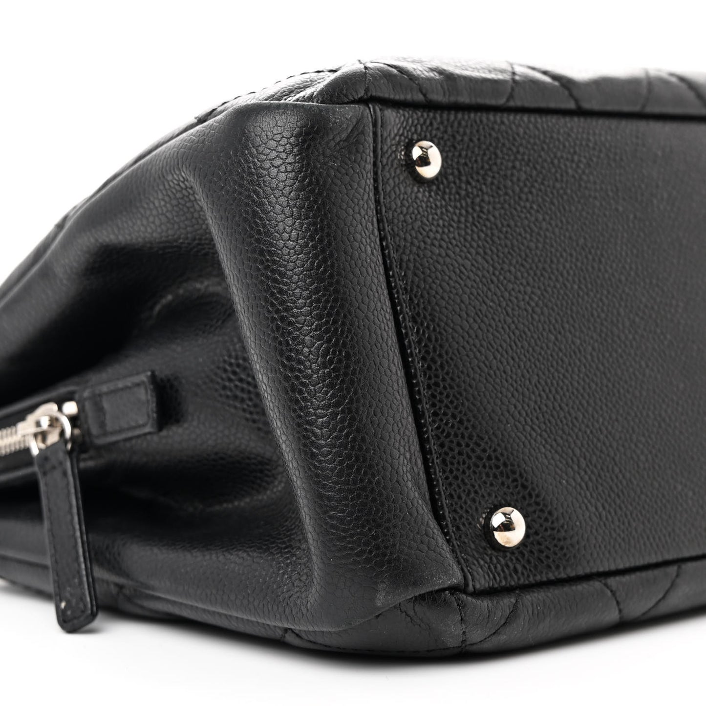 Caviar Quilted Timeless CC Soft Tote Black