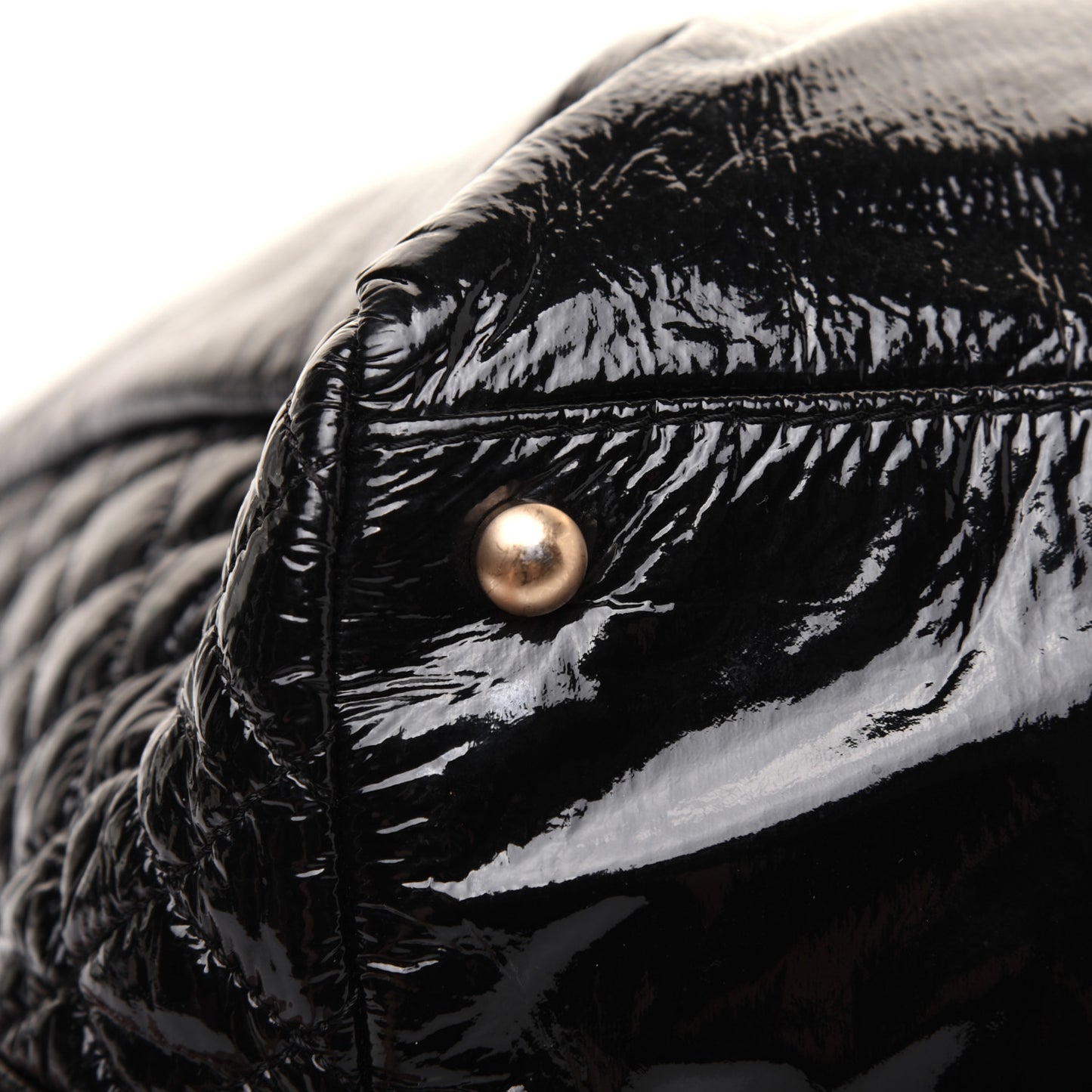 Vinyl Rock and Chain Bowler Black