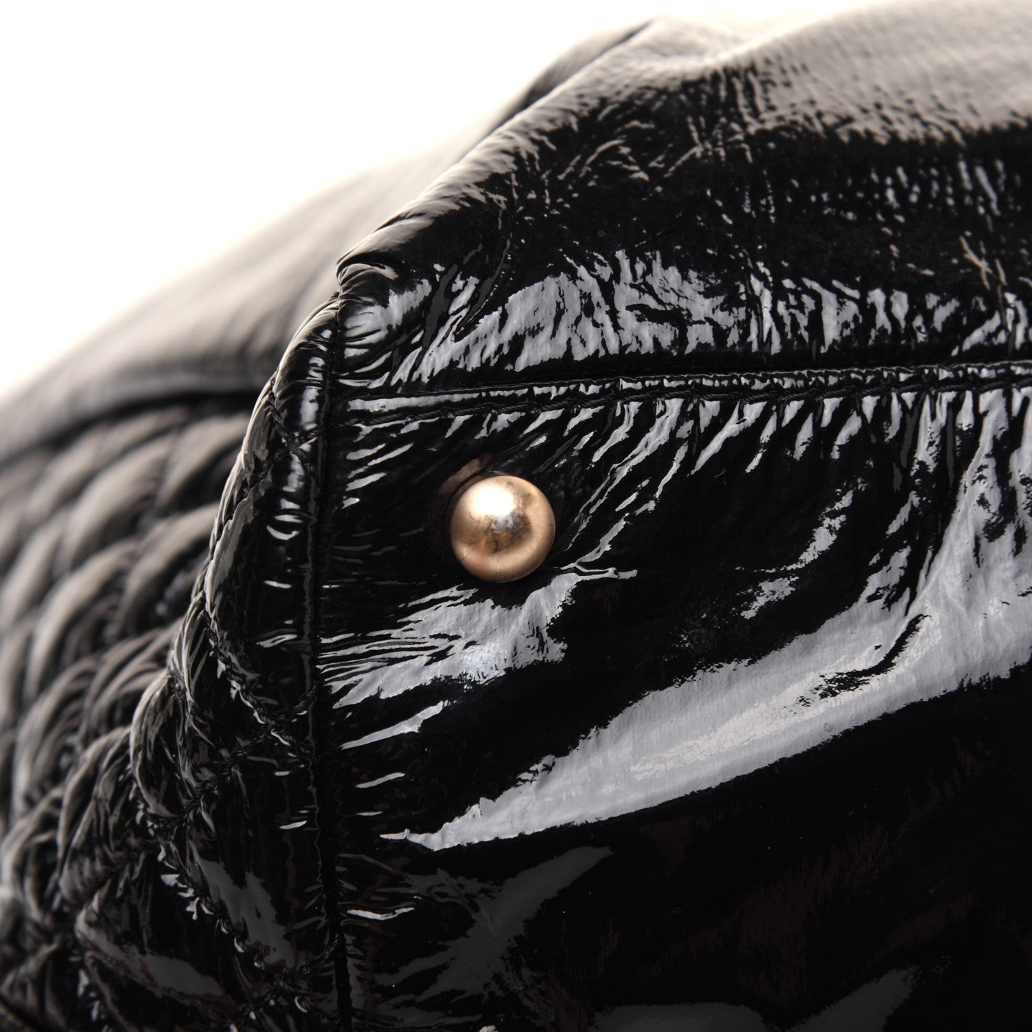 Chanel Vinyl Rock and Chain Bowler Black 14 of 21