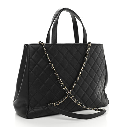 Chanel Caviar Quilted Large Business Affinity Shopping Bag Black 4 of 13