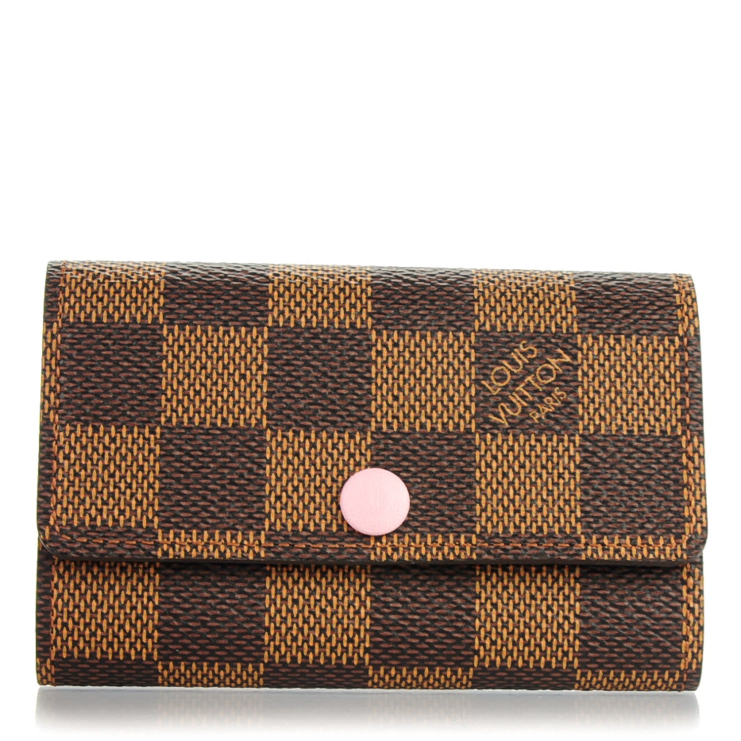 Louis Vuitton Damier Ebene Multicles 6 Key Holder Rose Ballerine 1 of 7