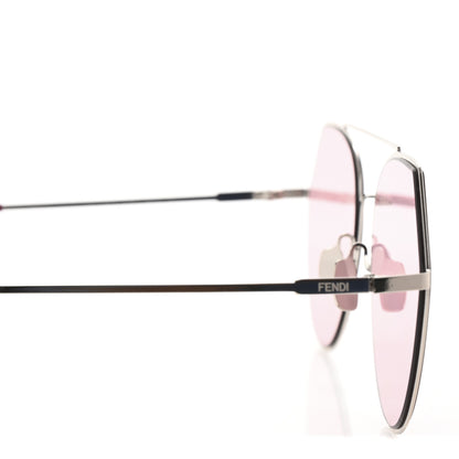 Fendi Metal Geometric FF Sunglasses FF 0194/S Silver Pink 6 of 7