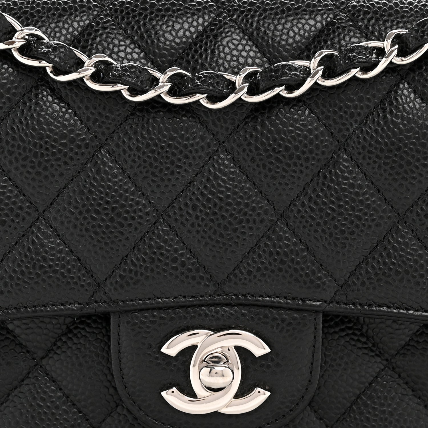 Chanel Caviar Quilted Small Double Flap Black 8 of 11