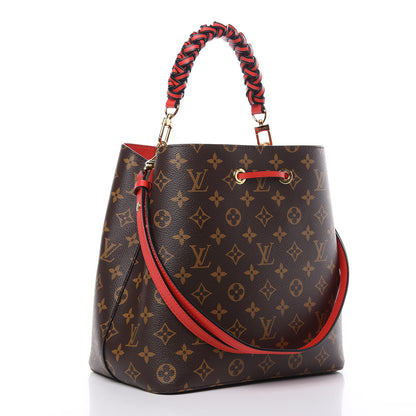 Louis Vuitton Monogram Braided Neonoe Coquelicot 4 of 10