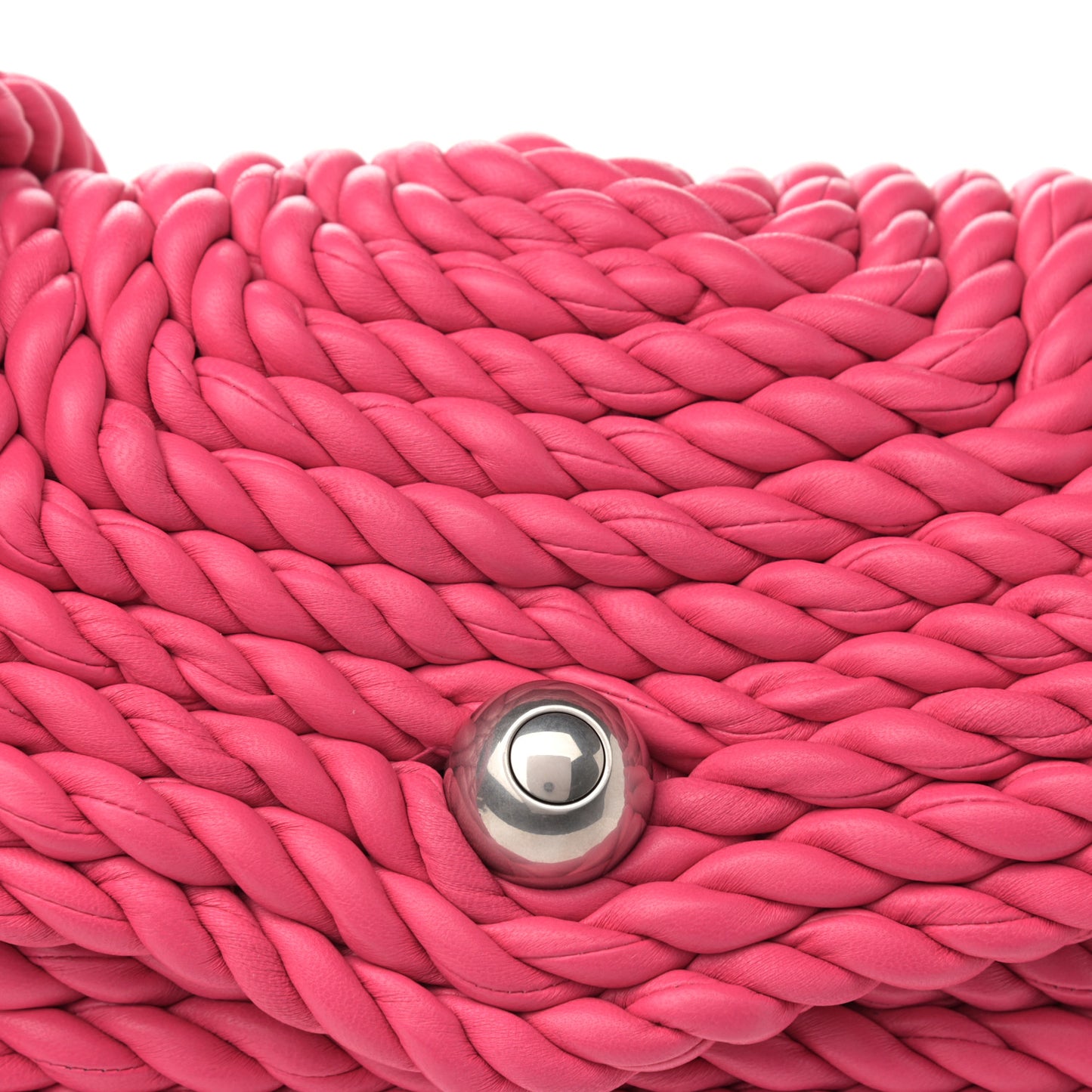 Lambskin Torchon Tasseled Twisted Shoulder Bag Lollipop