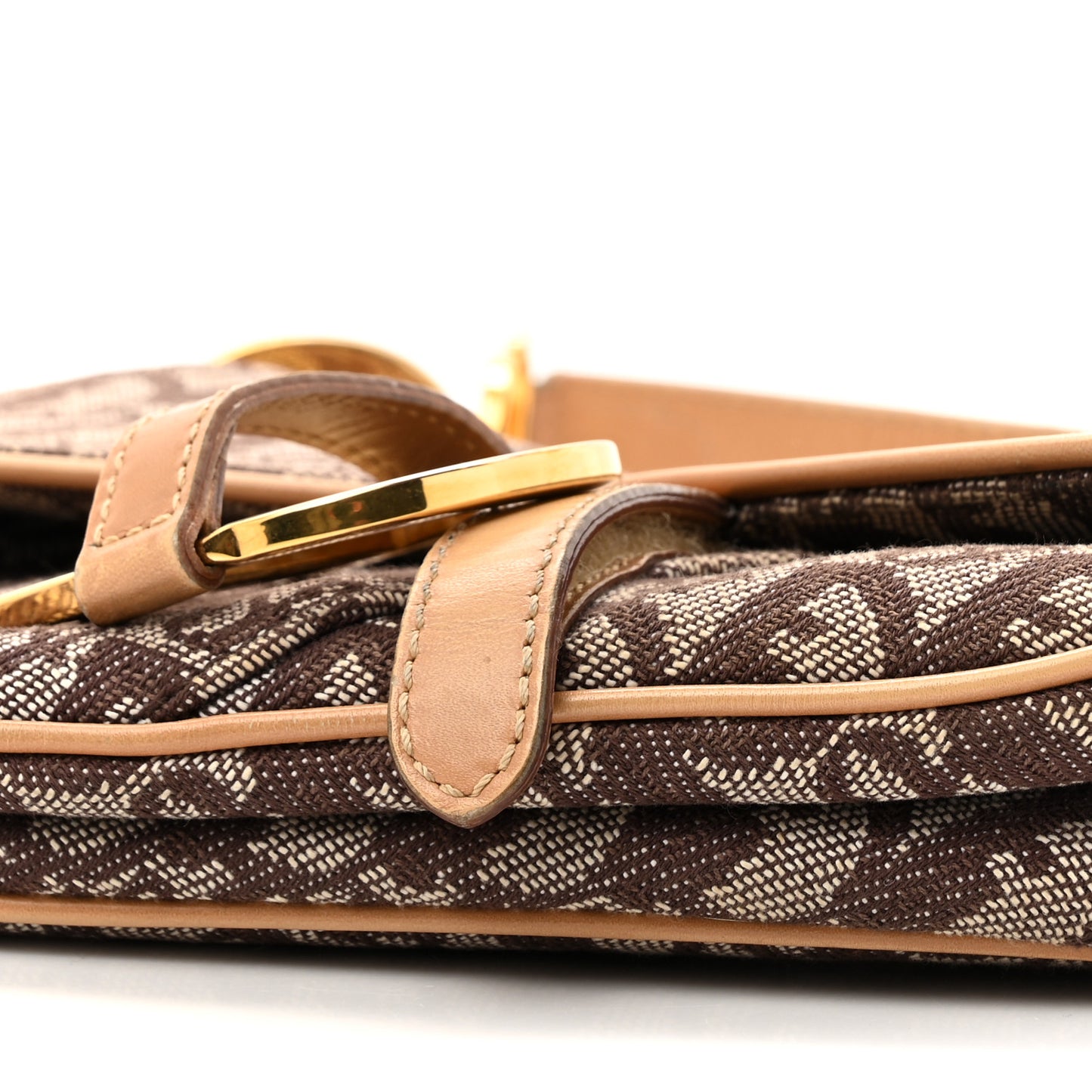 Monogram Saddle Bag Brown