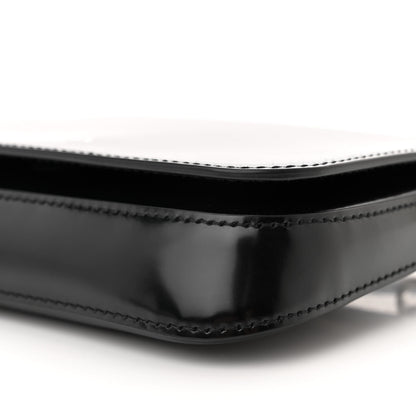 Prada Spazzolato Mini Flap Bag With Strap Black 10 of 11