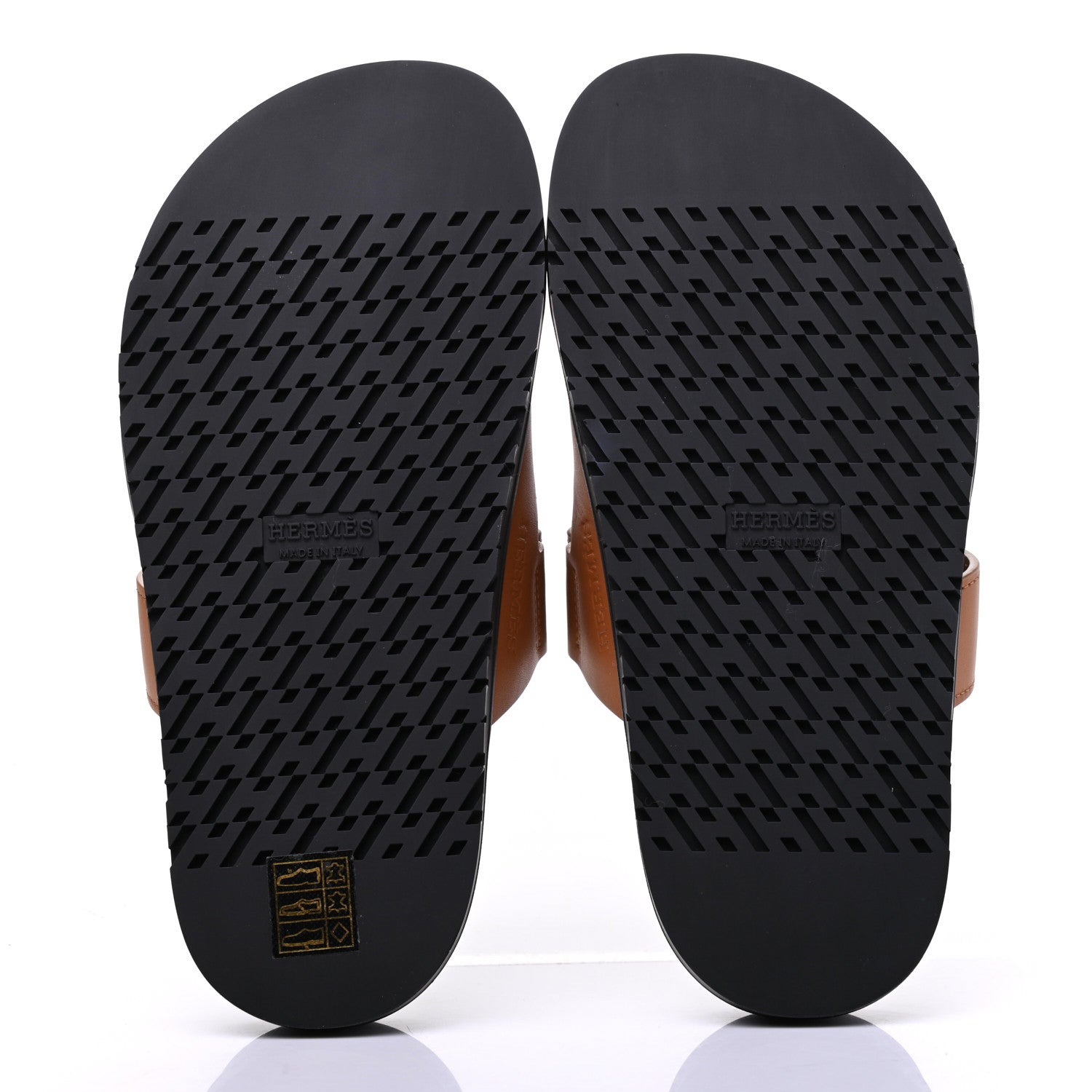 Hermes Calfskin Womens Chypre Sandals 35.5 Gold 5 of 9