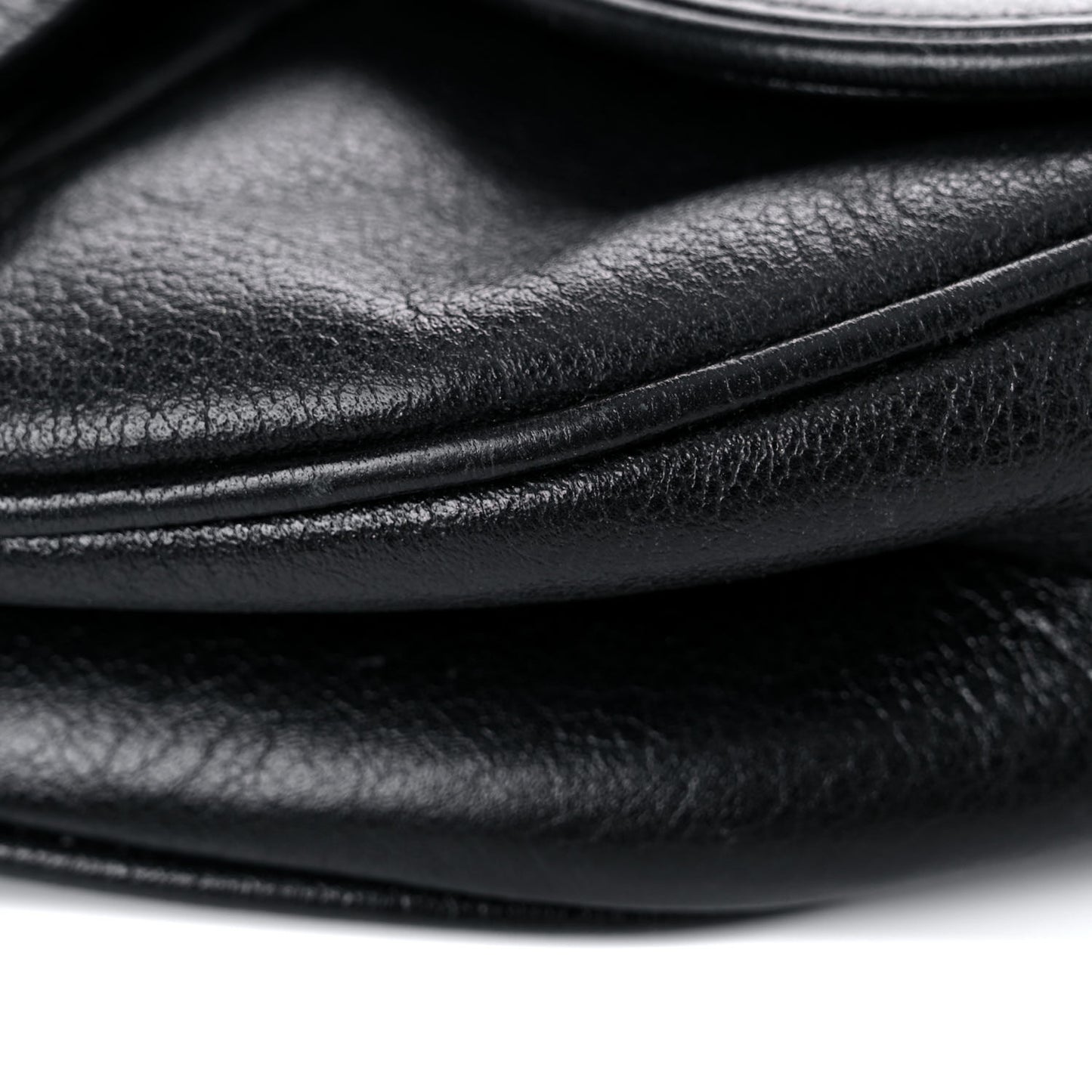 Calfskin Saddle Bag Black