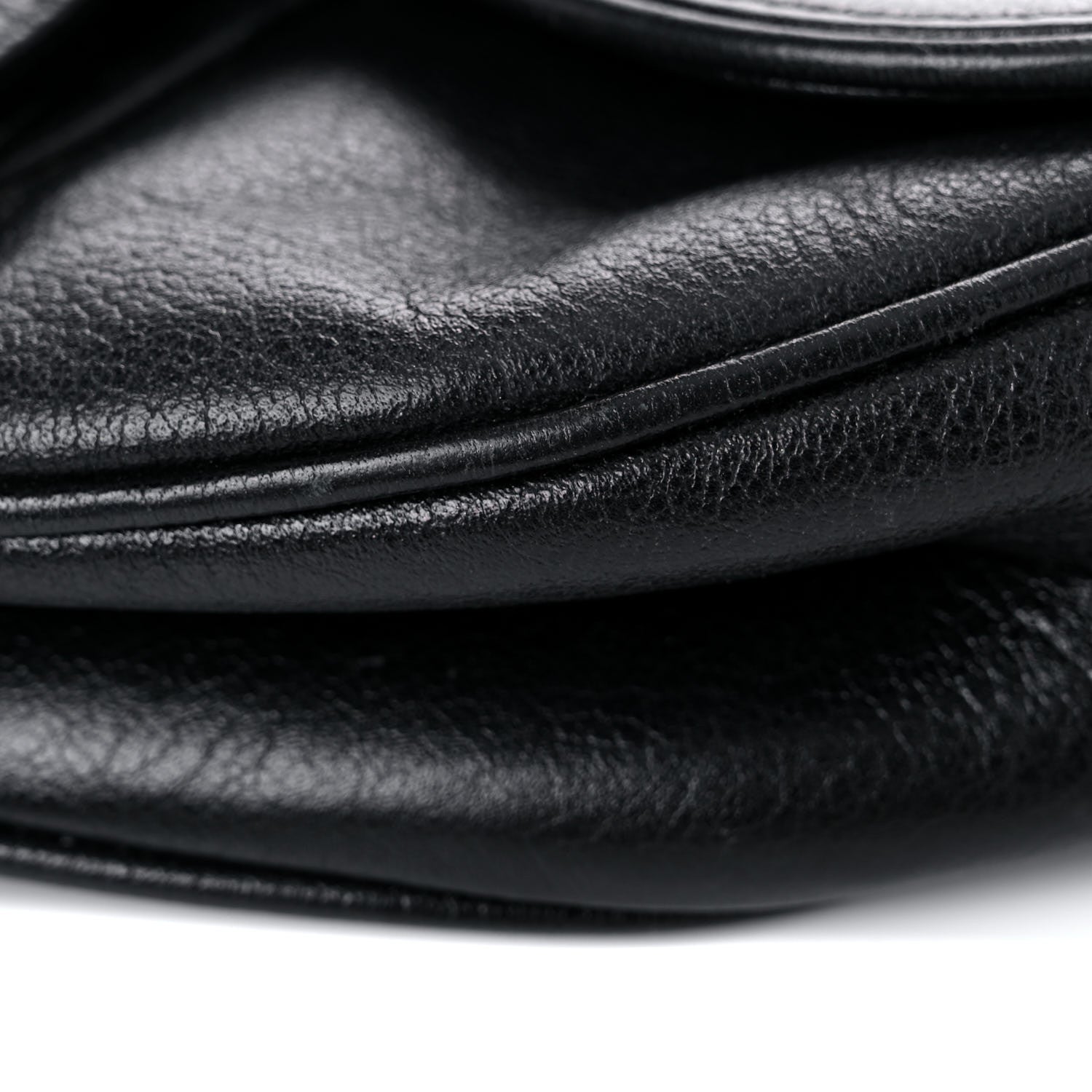 Christian Dior Calfskin Saddle Bag Black 8 of 25